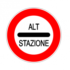 Cartello alt stazione figura 99 Cartello alt stazione figura 99
